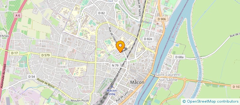 localisation de l'entreprise CLAUDE BERNARD SOC MEDECINE  MACON