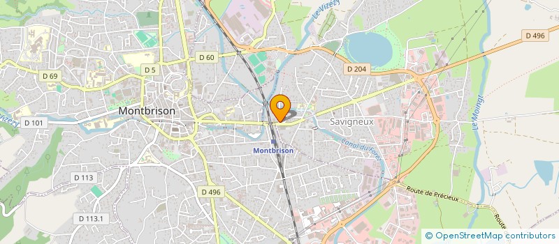 localisation de l'entreprise CLAUDE BERTIER ARCHITECTE  SAVIGNEUX