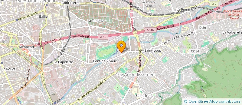 localisation de l'entreprise CLAUDE BLANC  MARSEILLE