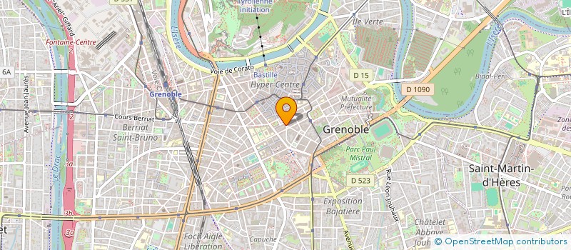 localisation de l'entreprise CLAUDE BOURGAREL à GRENOBLE
