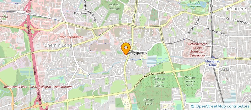 localisation de l'entreprise CLAUDE BRICOU CONSULTANTS SARL  MERIGNAC