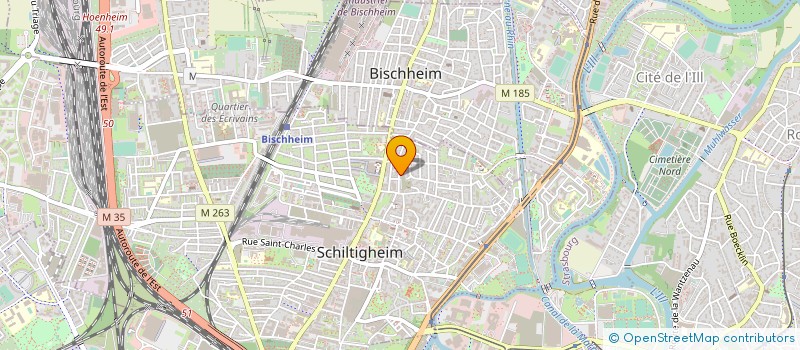 localisation de l'entreprise CLAUDE BUCHER ET ASSOCIES à SCHILTIGHEIM