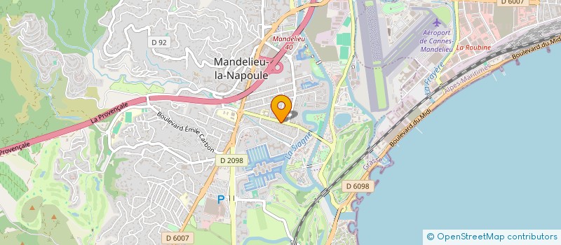 localisation de l'entreprise CLAUDE DANIEL à MANDELIEU-LA-NAPOULE