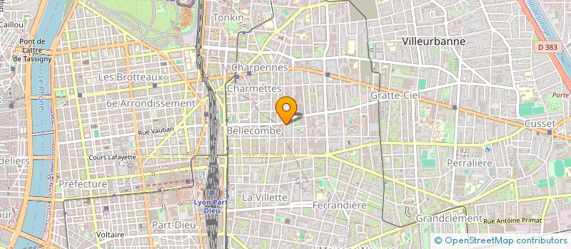 localisation de l'entreprise CLAUDE / DUPAS INDIVISION  VILLEURBANNE