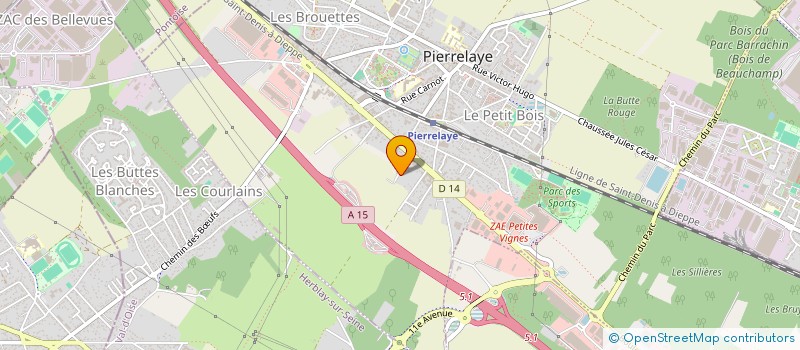 localisation de l'entreprise CLAUDE ET FILS  PIERRELAYE