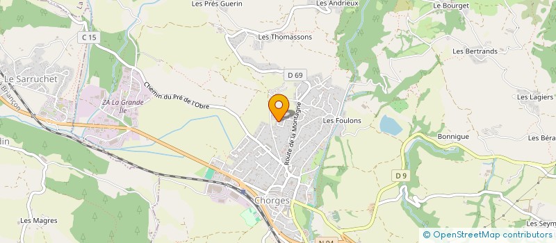 localisation de l'entreprise CLAUDE ET MARIE à LA BATIE NEUVE