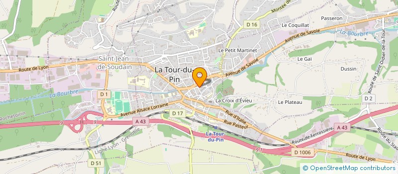 localisation de l'entreprise CLAUDE FERLAY à LA TOUR-DU-PIN