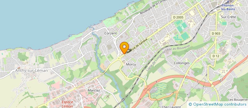 localisation de l'entreprise CLAUDE GALLAY SARL à THONON-LES-BAINS