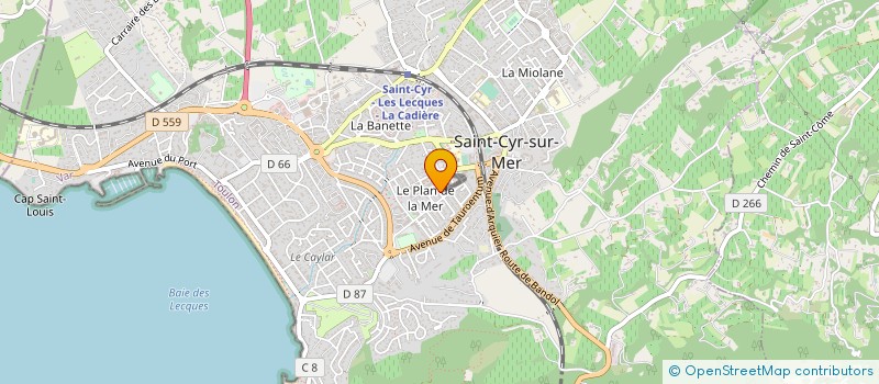 localisation de l'entreprise CLAUDE GONON MICROSCOPIE à SAINT-CYR-SUR-MER