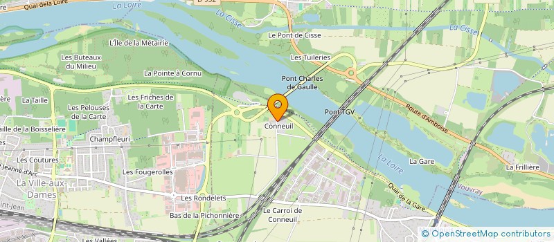 localisation de l'entreprise CLAUDE GOUBAND S.A. à MONTLOUIS-SUR-LOIRE