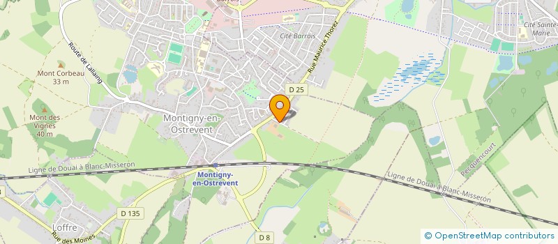 localisation de l'entreprise CLAUDE GUALTIERI à MONTIGNY-EN-OSTREVENT