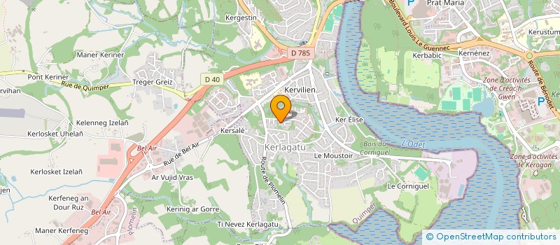localisation de l'entreprise CLAUDE HASCOET à QUIMPER