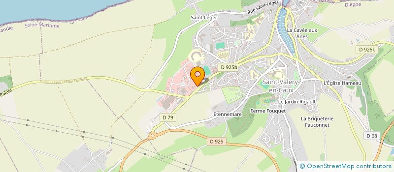 localisation de l'entreprise CLAUDE HERANVAL à SAINT-VALERY-EN-CAUX