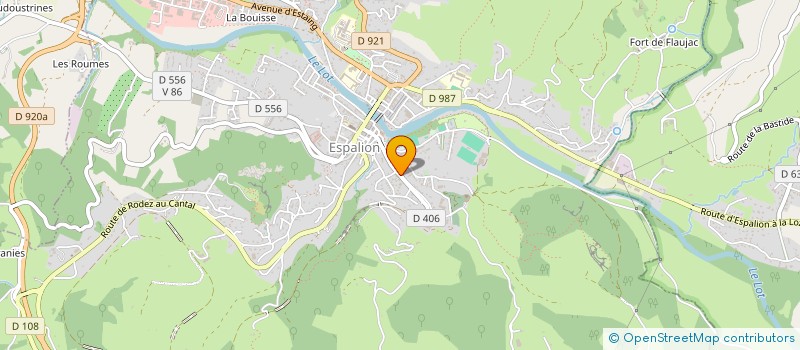 localisation de l'entreprise CLAUDE HOUDART ET FILLE à ESPALION