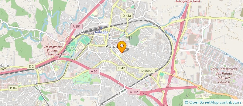 localisation de l'entreprise CLAUDE HYARDET MEDICAL à AUBAGNE