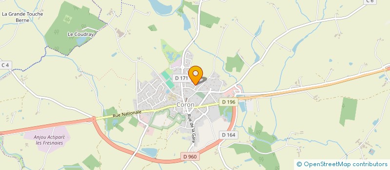 localisation de l'entreprise CLAUDE IDOUX DEVELOPPEMENT  CORON