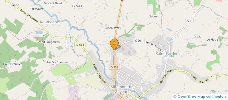 localisation de l'entreprise CLAUDE LACAM MAINTENANCES INDUSTRIES  COUTHURES-SUR-GARONNE