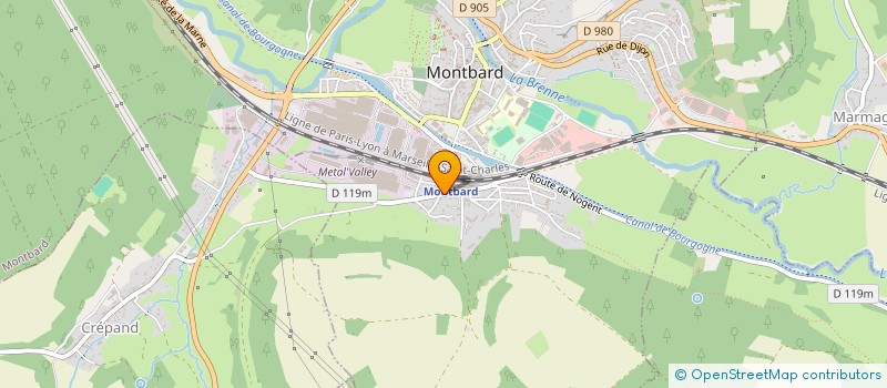 localisation de l'entreprise CLAUDE LAJUGEE CONSEIL  MONTBARD