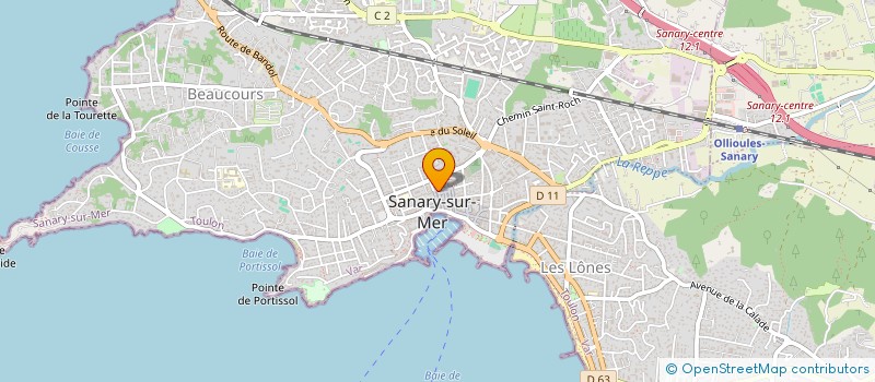localisation de l'entreprise CLAUDE LAURENT à SANARY-SUR-MER