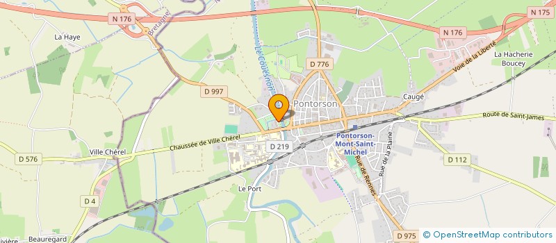 localisation de l'entreprise CLAUDE LEBLOIS CV  PONTORSON