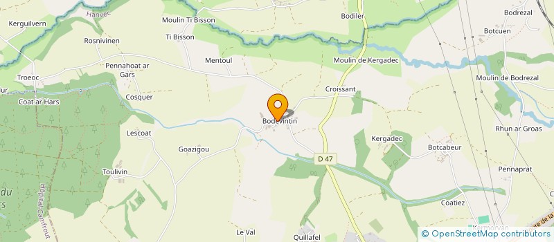 localisation de l'entreprise CLAUDE MORVAN à HANVEC