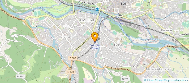 localisation de l'entreprise CLAUDE NALLET FORMATION  JURANCON