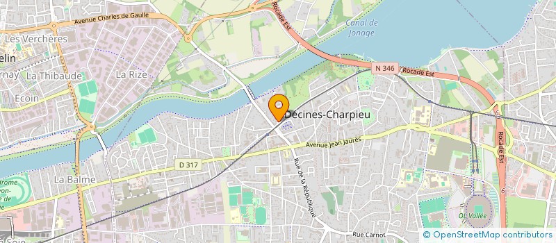 localisation de l'entreprise CLAUDE OULION ULTRA-SON à DECINES CHARPIEU