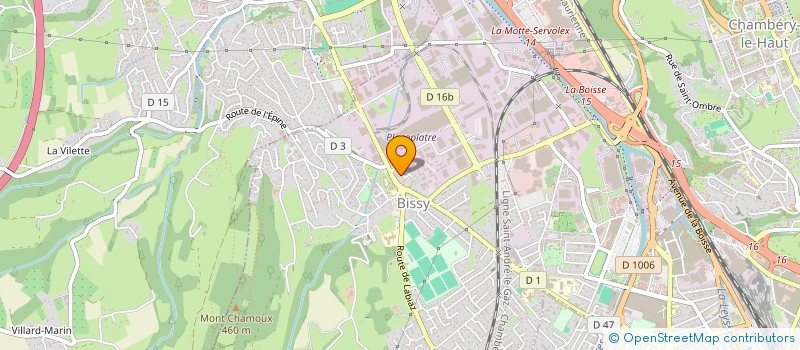 localisation de l'entreprise CLAUDE PARMENTIER  CHAMBERY