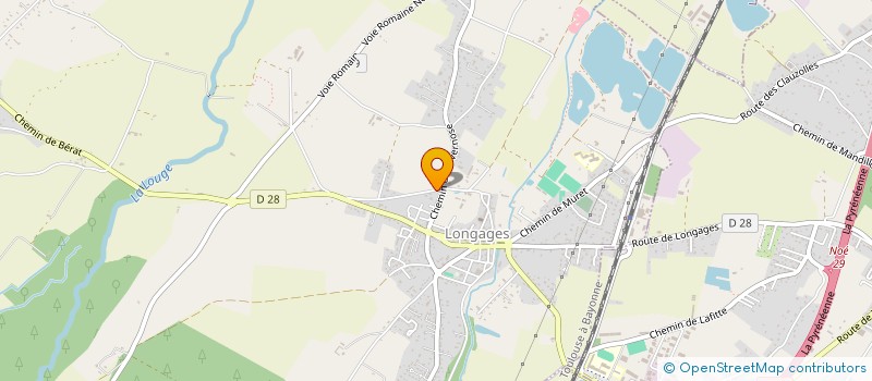 localisation de l'entreprise CLAUDE PEZET FORMATION  LONGAGES