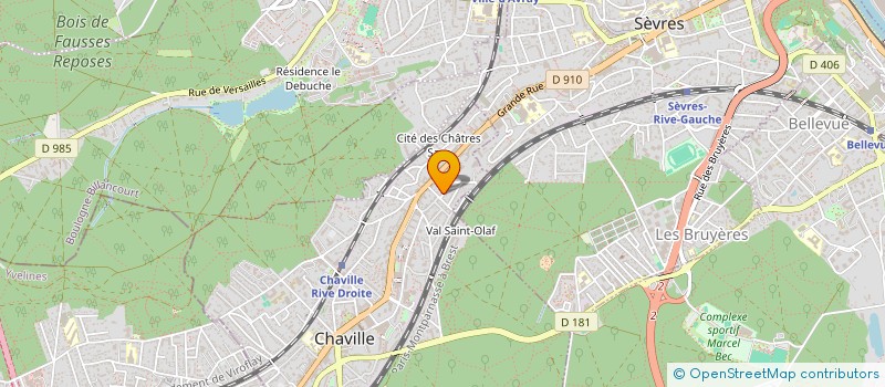 localisation de l'entreprise CLAUDE PIQUE CONSEIL à CHAVILLE