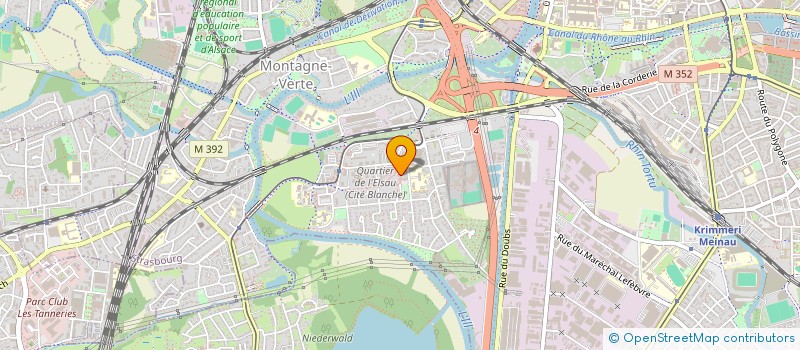 localisation de l'entreprise CLAUDE POLLET TRANSPORT à STRASBOURG
