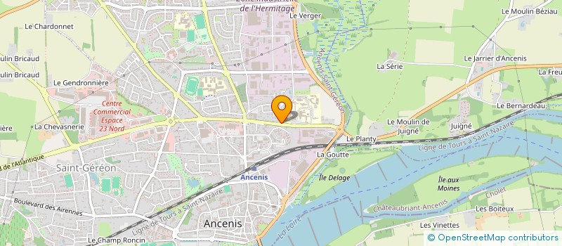 localisation de l'entreprise CLAUDE RICHARD  ANCENIS-SAINT-GEREON