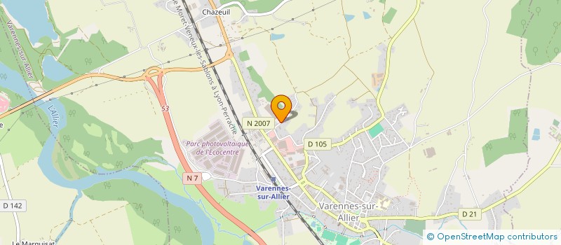 localisation de l'entreprise CLAUDE VARENNE à VARENNES-SUR-ALLIER