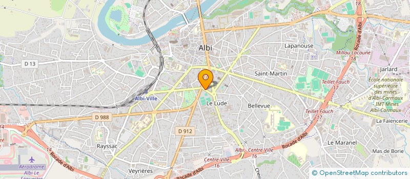 localisation de l'entreprise CLAUDEBATÍ+ à ALBI