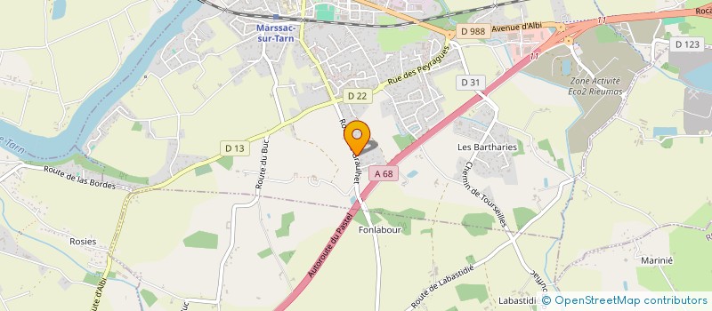 localisation de l'entreprise CLAUDEINE  MARSSAC-SUR-TARN