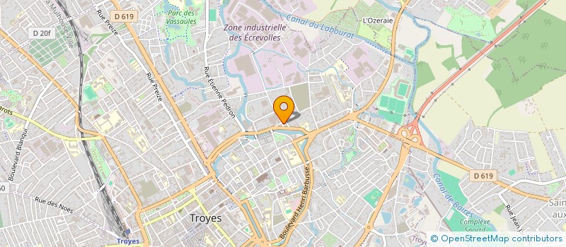 localisation de l'entreprise CLAUDEL 33 à TROYES