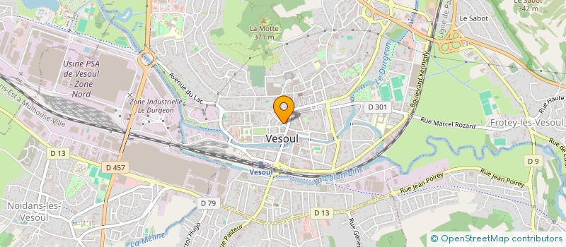 localisation de l'entreprise CLAUDEL  VESOUL