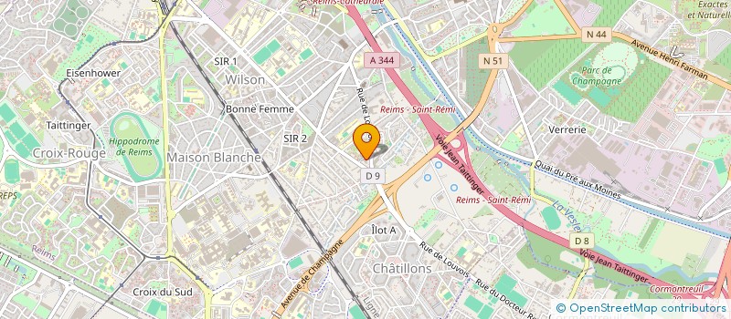 localisation de l'entreprise CLAUDEL BARBER  REIMS