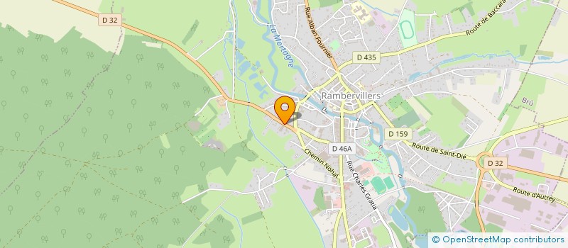 localisation de l'entreprise CLAUDEL CARROSSERIE  RAMBERVILLERS