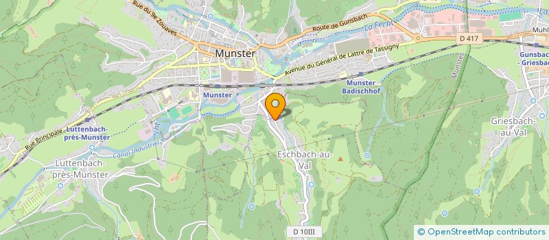 localisation de l'entreprise CLAUDEPIERRE SAS  ESCHBACH-AU-VAL