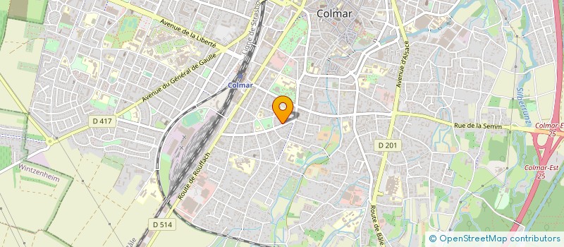 localisation de l'entreprise CLAUDES INVESTISSEMENTS à COLMAR
