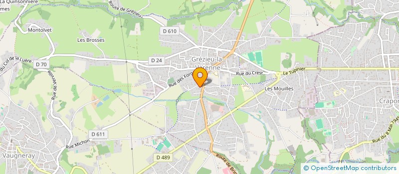 localisation de l'entreprise CLAUDIA  GREZIEU-LA-VARENNE