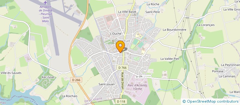 localisation de l'entreprise CLAUDIA COIFFURE  PLEURTUIT