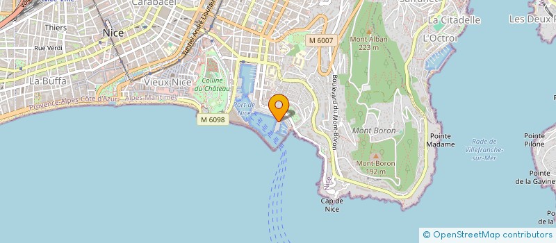 localisation de l'entreprise CLAUDICA à NICE