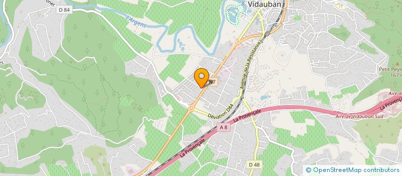 localisation de l'entreprise CLAUDIE DE LOPPINOT DIFFUSION à VIDAUBAN