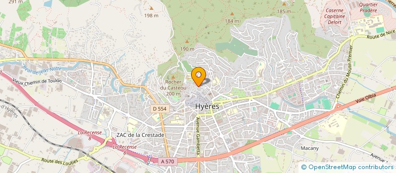 localisation de l'entreprise CLAUDIE MAITRE  HYERES