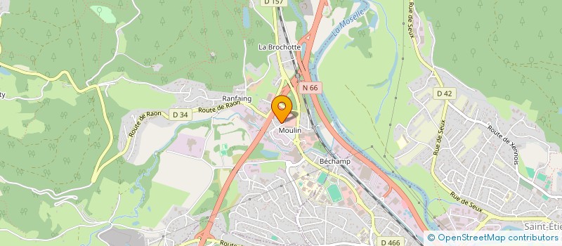 localisation de l'entreprise CLAUDINE à SAINT-ETIENNE-LES-REMIREMONT