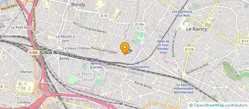 localisation de l'entreprise CLAUDINE BAUDOIN ET CIE à BONDY