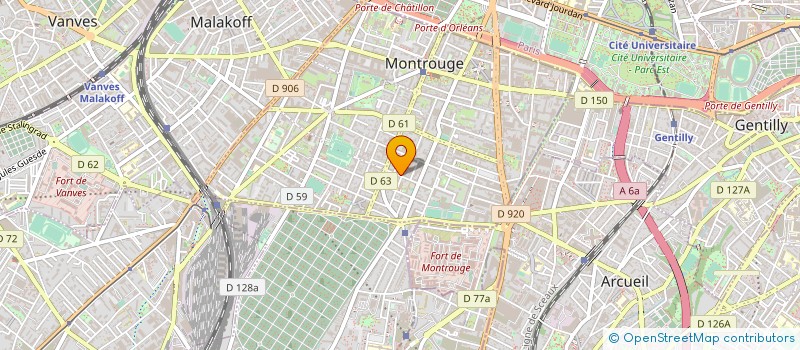 localisation de l'entreprise CLAUDINE HESLOUIN CONSULTANTS à MONTROUGE