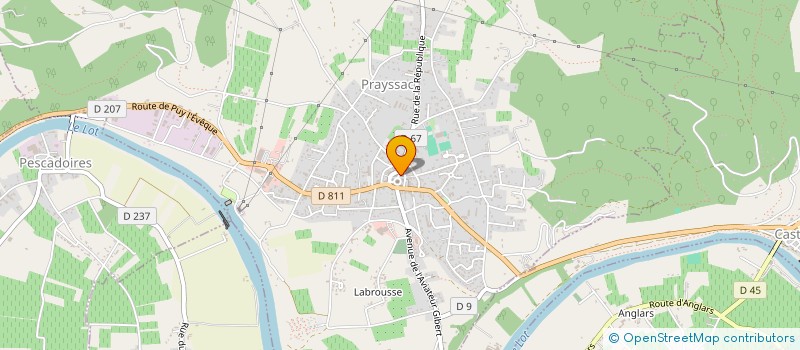 localisation de l'entreprise CLAUDINE LIARSOU ET DENIS CONSTANT ARCHITECTES D P L G  PRAYSSAC